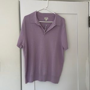 NWT J Crew Knit Collared Polo Men’s Shirt. Size L